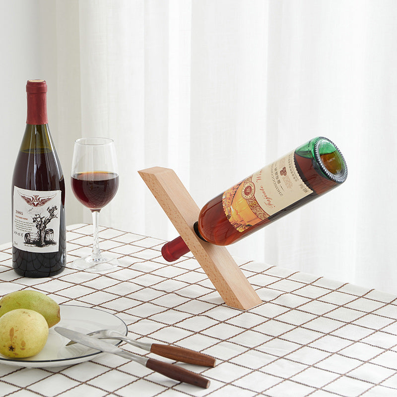 Magical Solid Wood Wine Bottle Holder