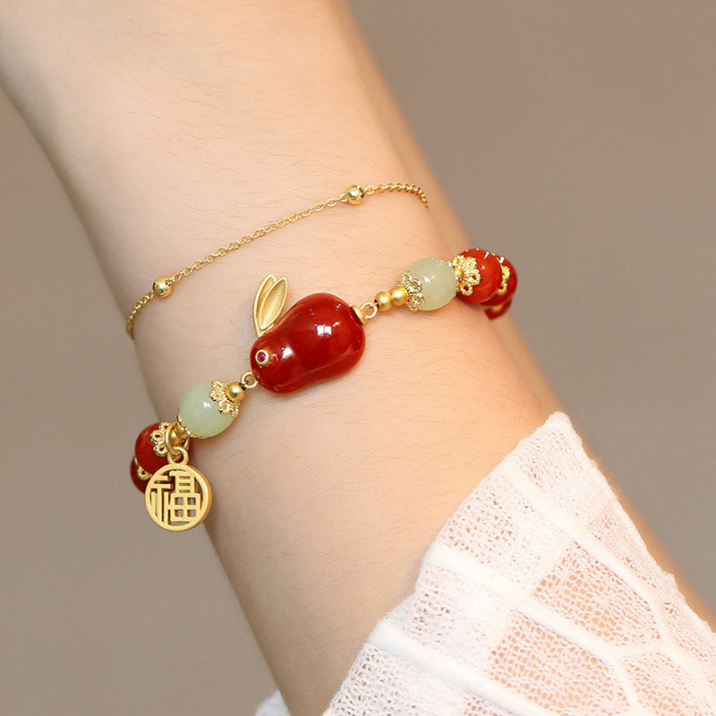 Fortune Lucky Jade Rabbit Bracelet