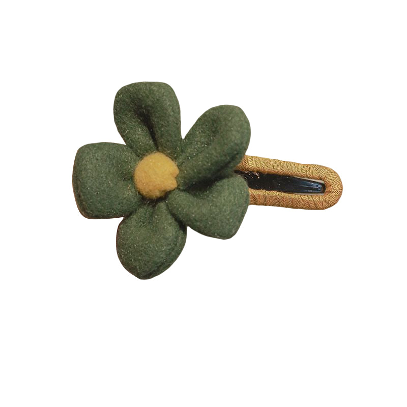 Elegant Plush Flower Hairpins