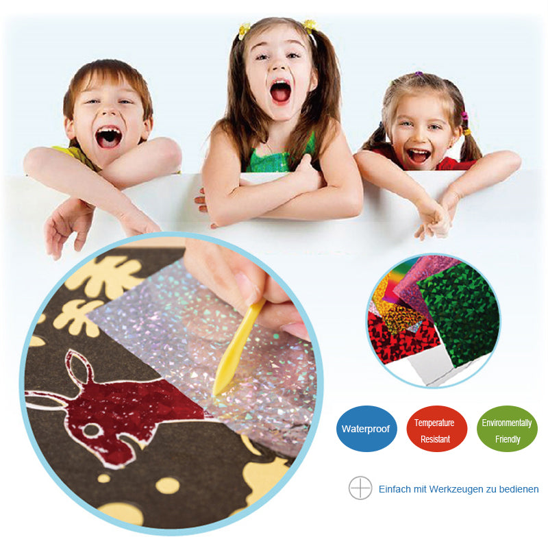 Glitter Sticker Painting