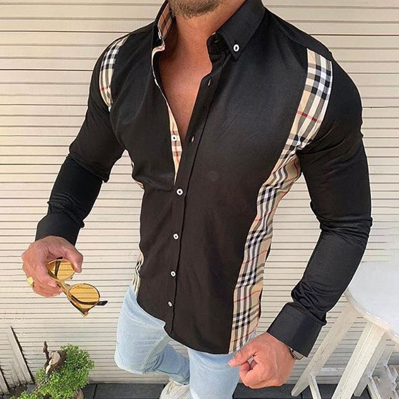 Plaid Panel Shirt