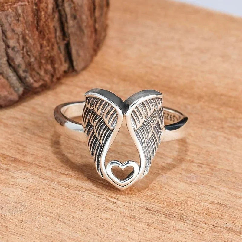 Angel Heart Sterling Silver Ring
