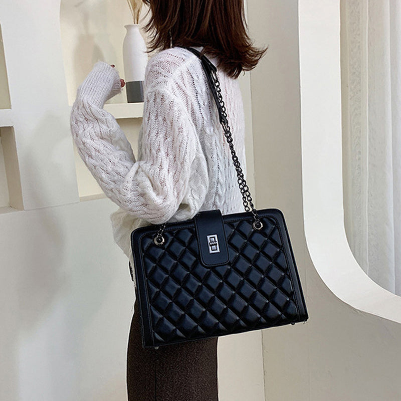 Rhombus Chain Small Square Bag