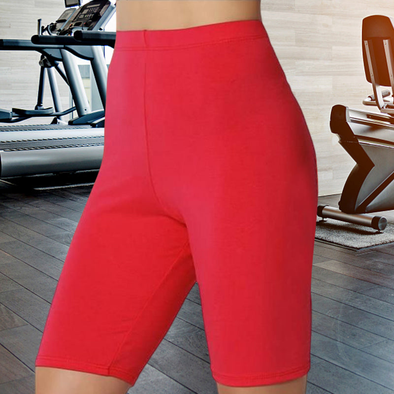 Women's Solid Color Flat Five-point Yoga Pants