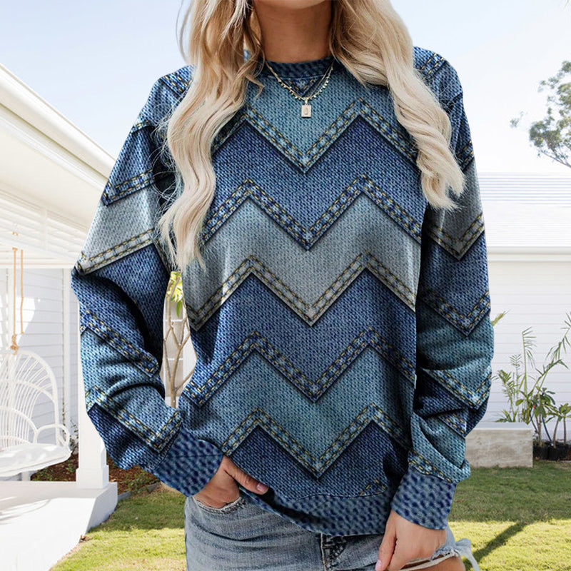 Long Sleeve Top with Print