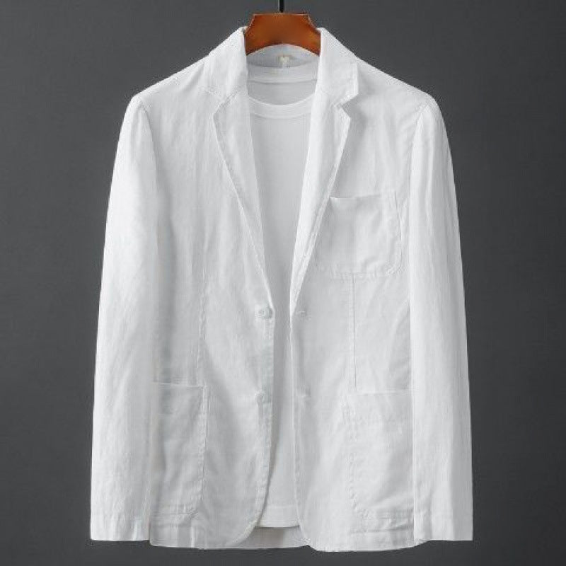 Solid Linen Suit