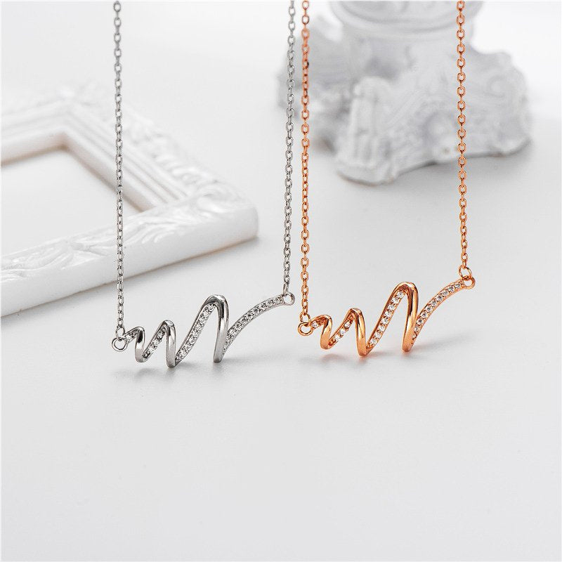 Highs and Lows Wave Necklace