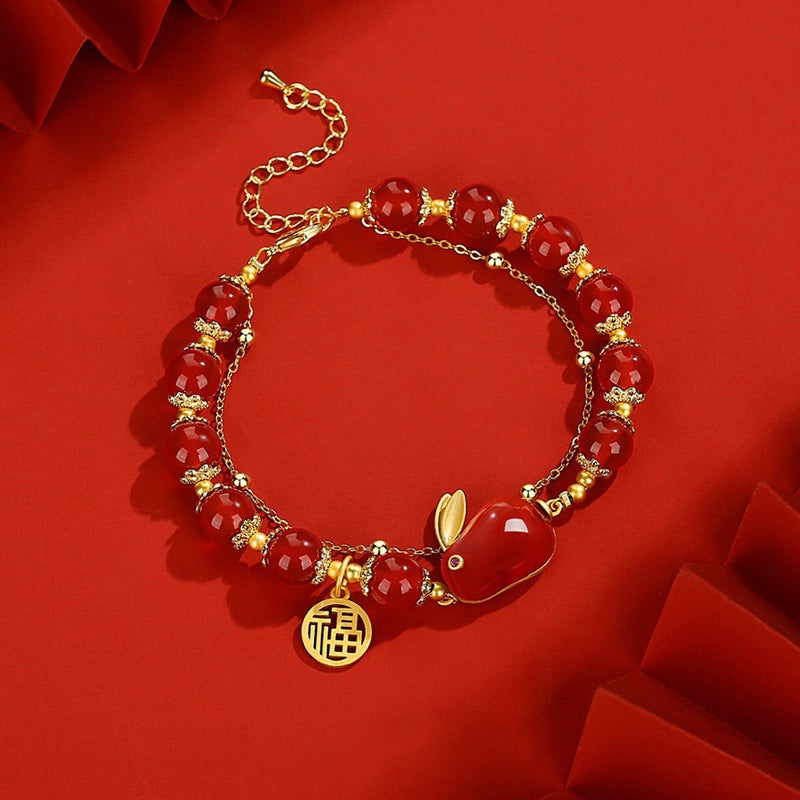 Fortune Lucky Jade Rabbit Bracelet