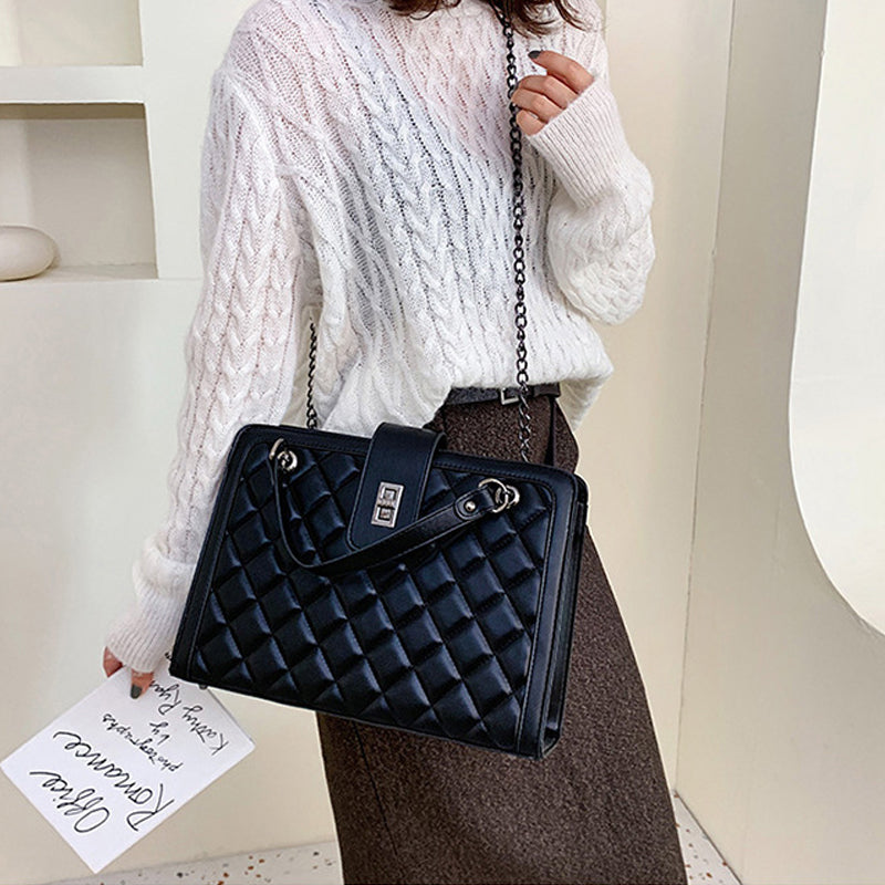 Rhombus Chain Small Square Bag