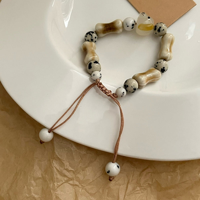 Handmade Ceramic Puppy Bracelet