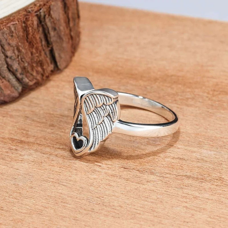 Angel Heart Sterling Silver Ring