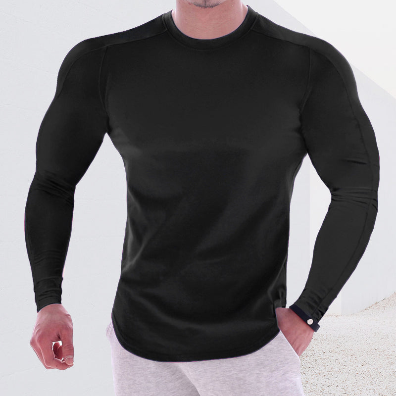 Muscle Long Sleeve Stretch T-Shirt