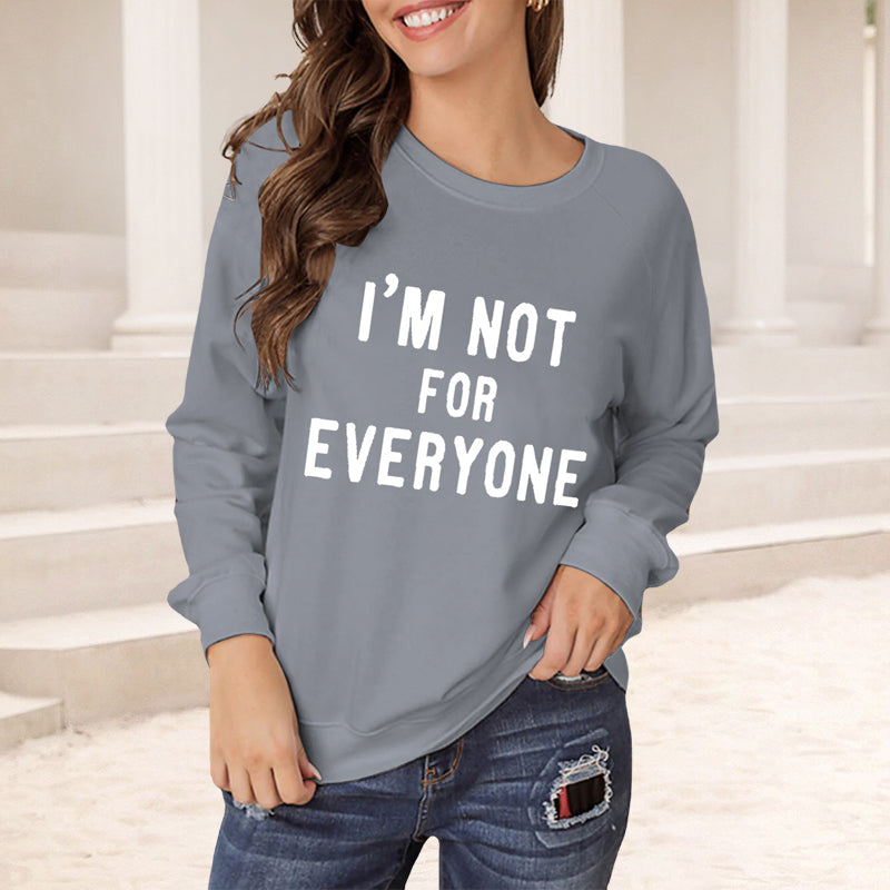 Loose Crew Neck Long Sleeve T-Shirt