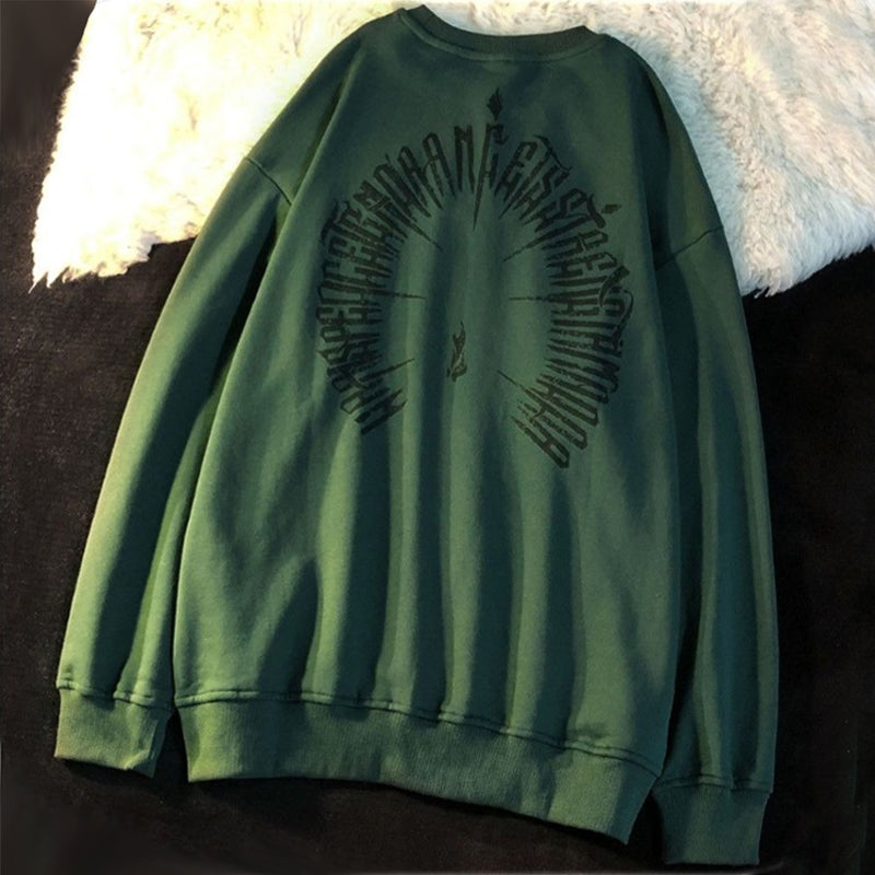 Printed Vintage Crewneck Sweatshirt