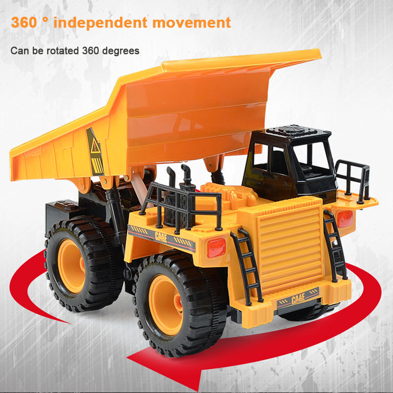 2.4Gh 6 Channel RC Dump Truck Excavator Toy