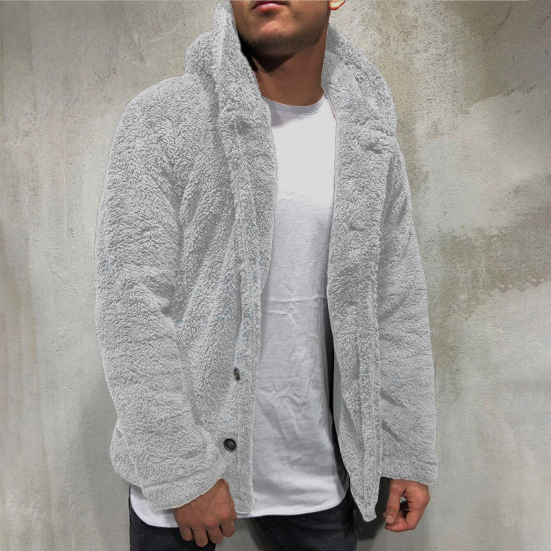 Mens Fuzzy Sherpa Jacket