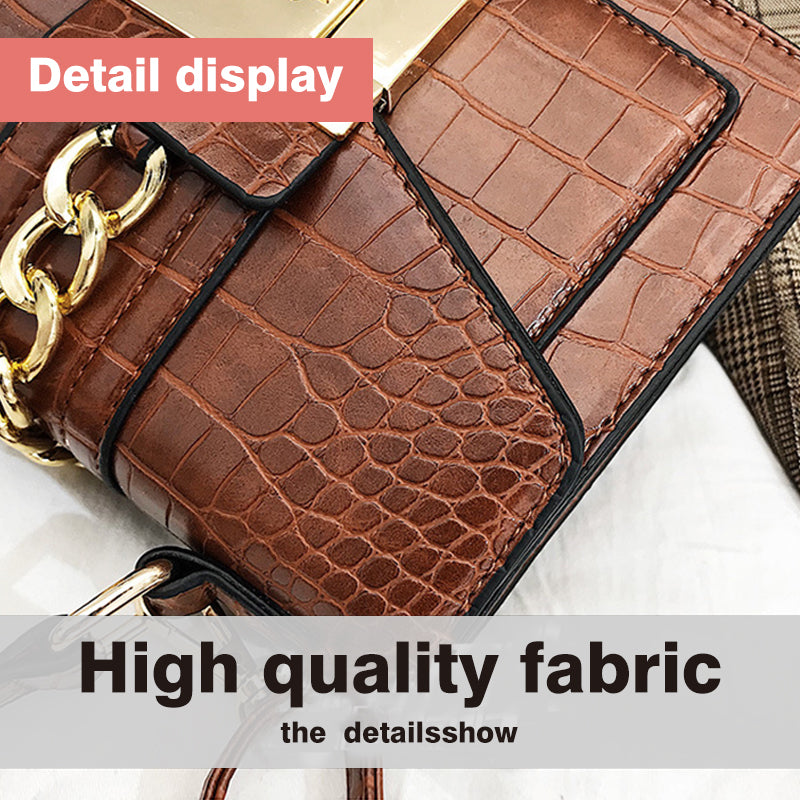 Stone Pattern Small Square Bag