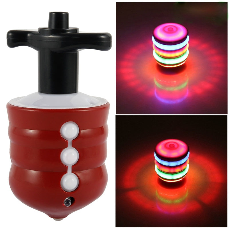 Imitation Wood Luminous Spinning Top