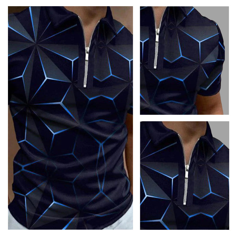 Fashion Casual Printed Polo Shirt
