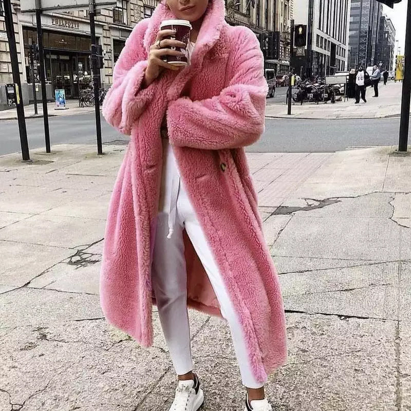 Lapel-Breasted Long Coat