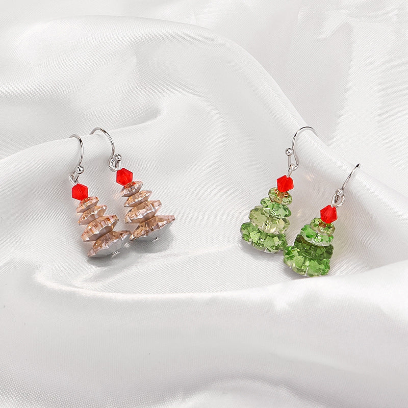 Christmas tree earrings