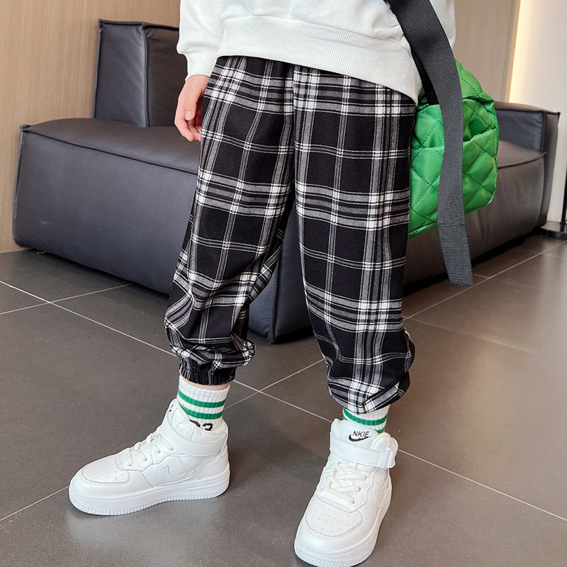 Children's Checkerboard Sweatpants