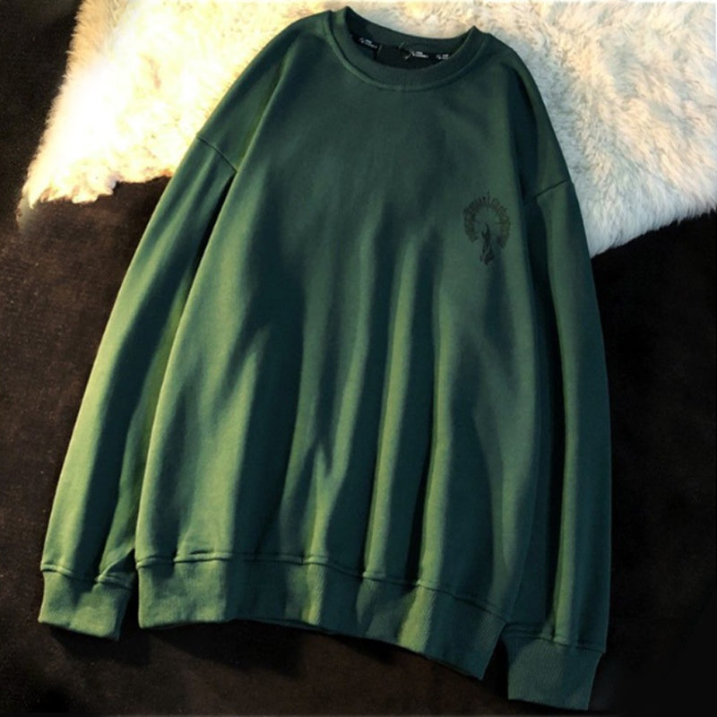 Printed Vintage Crewneck Sweatshirt