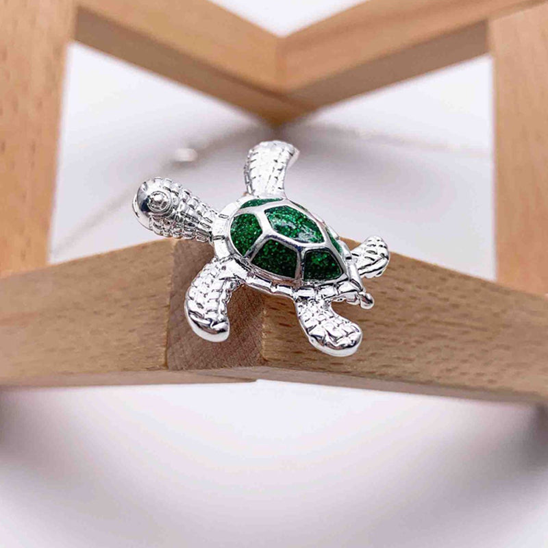 Blue Opal Sea Turtle Necklace