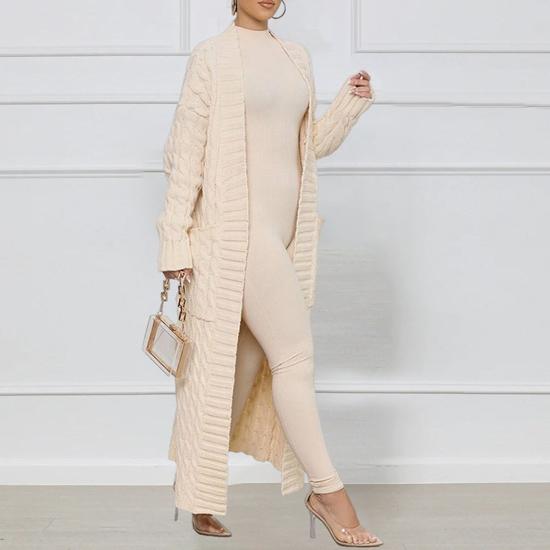 Long Twist Sweater Jacket