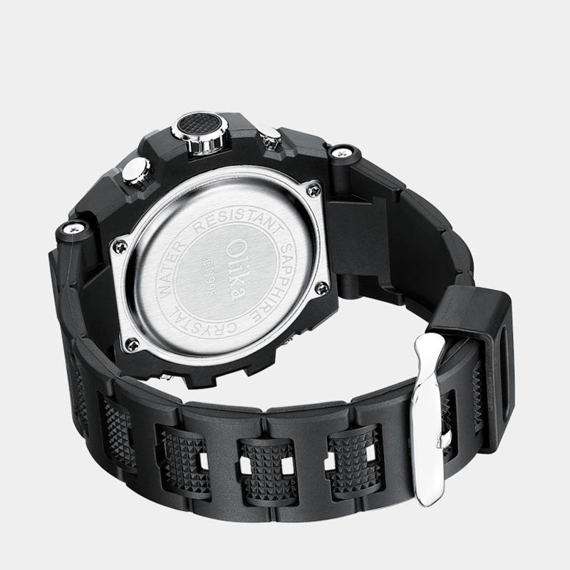 New Dual-Display Waterproof Electronic Watch