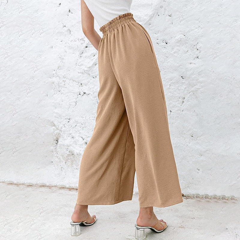 High Waist Wide Leg Casual Loose Pants