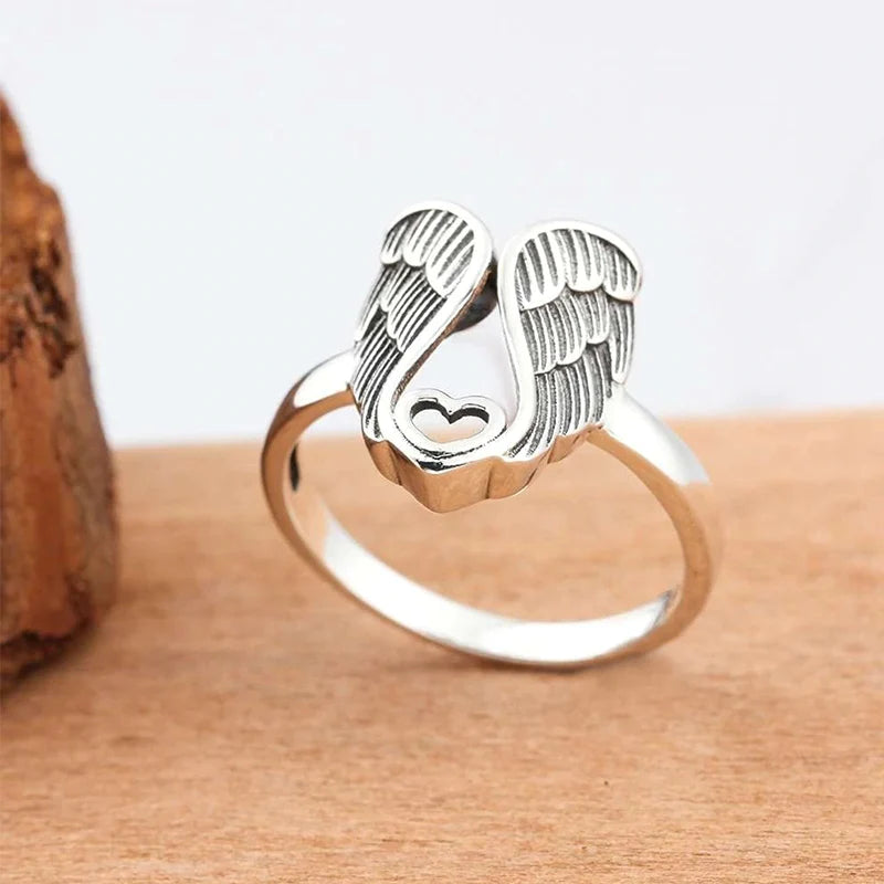 Angel Heart Sterling Silver Ring