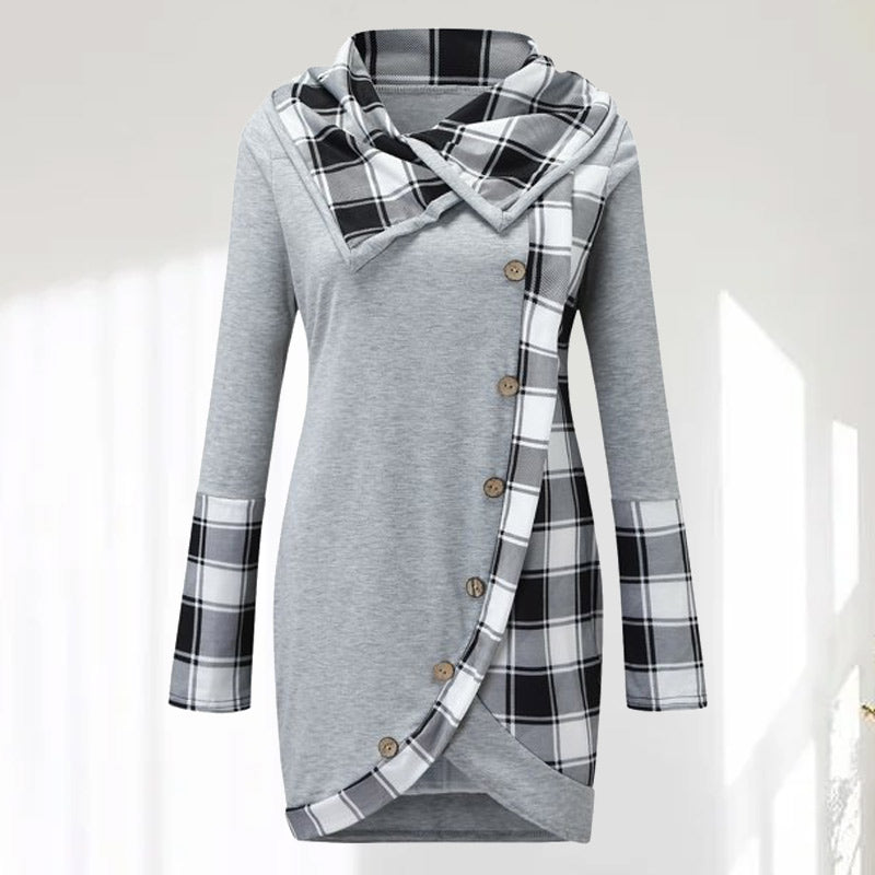 Vintage Plaid Patchwork Dress