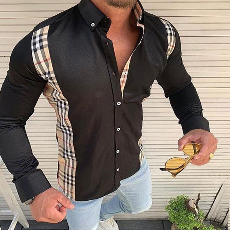 Plaid Panel Shirt