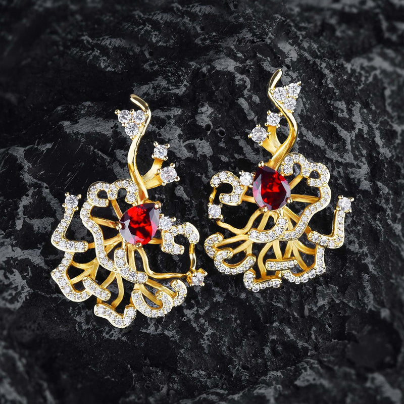 Leaf Pear Earrings