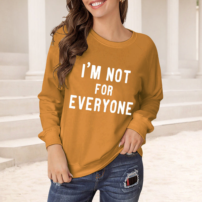 Loose Crew Neck Long Sleeve T-Shirt