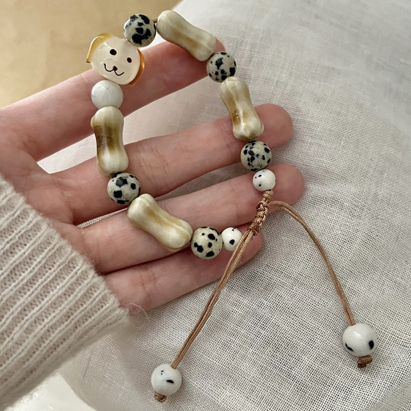 Handmade Ceramic Puppy Bracelet