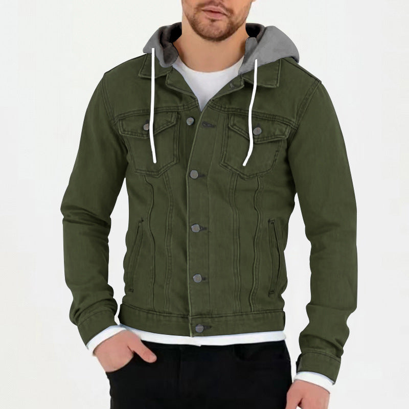 Solid Multi-Pocket Fall Jacket