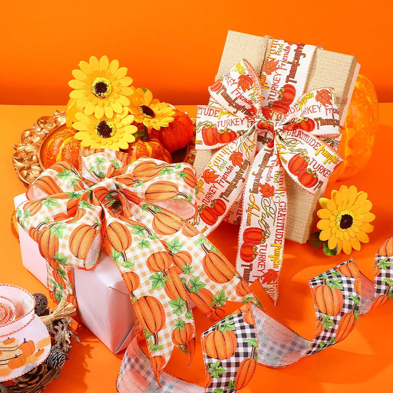 Pumpkin Print Ribbon