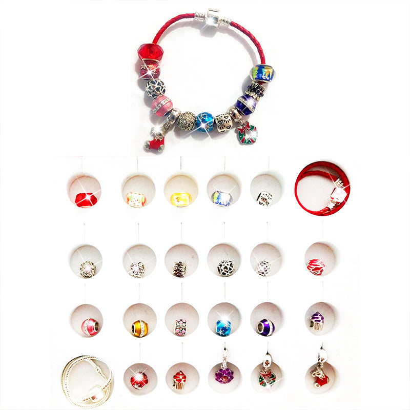 DIY Bracelet Advent Christmas Countdown Calendar