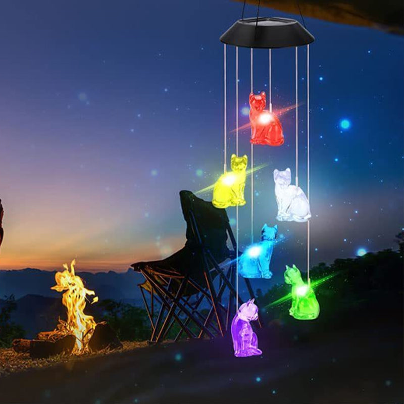 Solar Wind Chime Lights