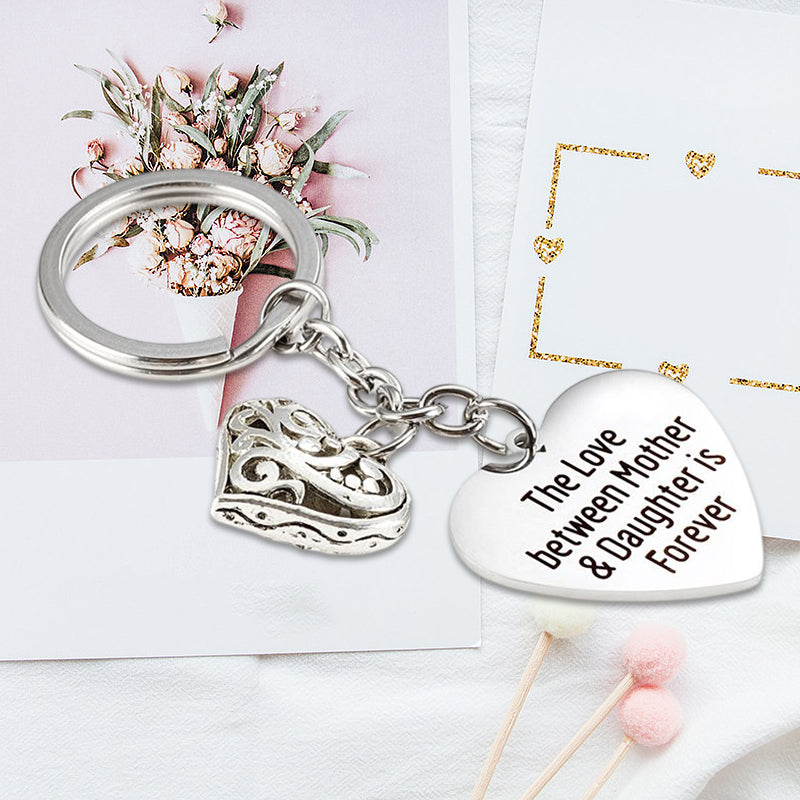 Heart Lettering Keychain