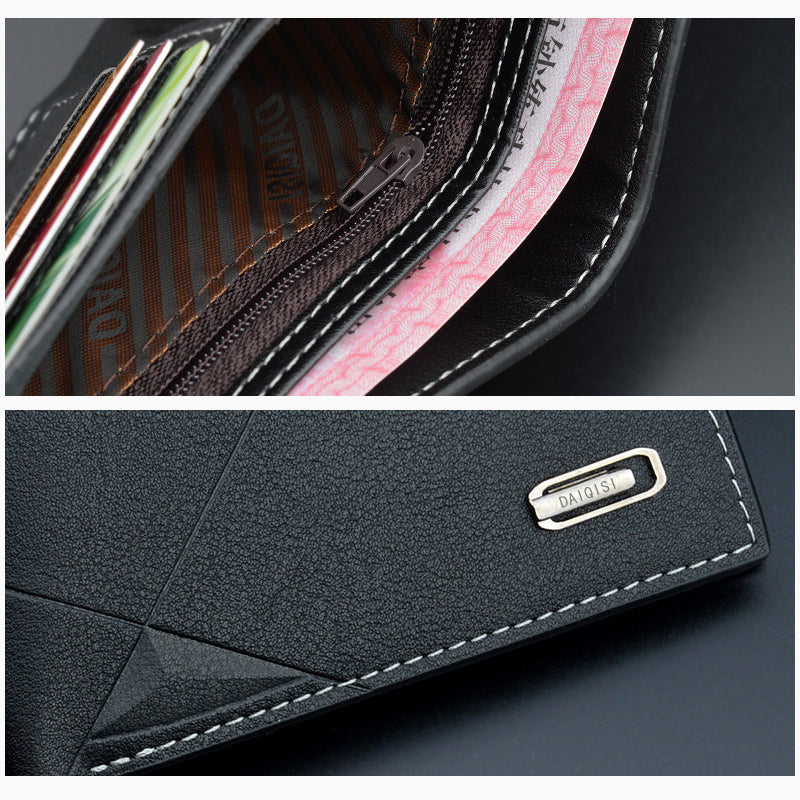 New Men's Short Wallet