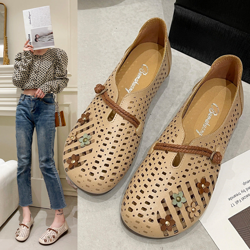 Women's Round Toe Hollow Shoes