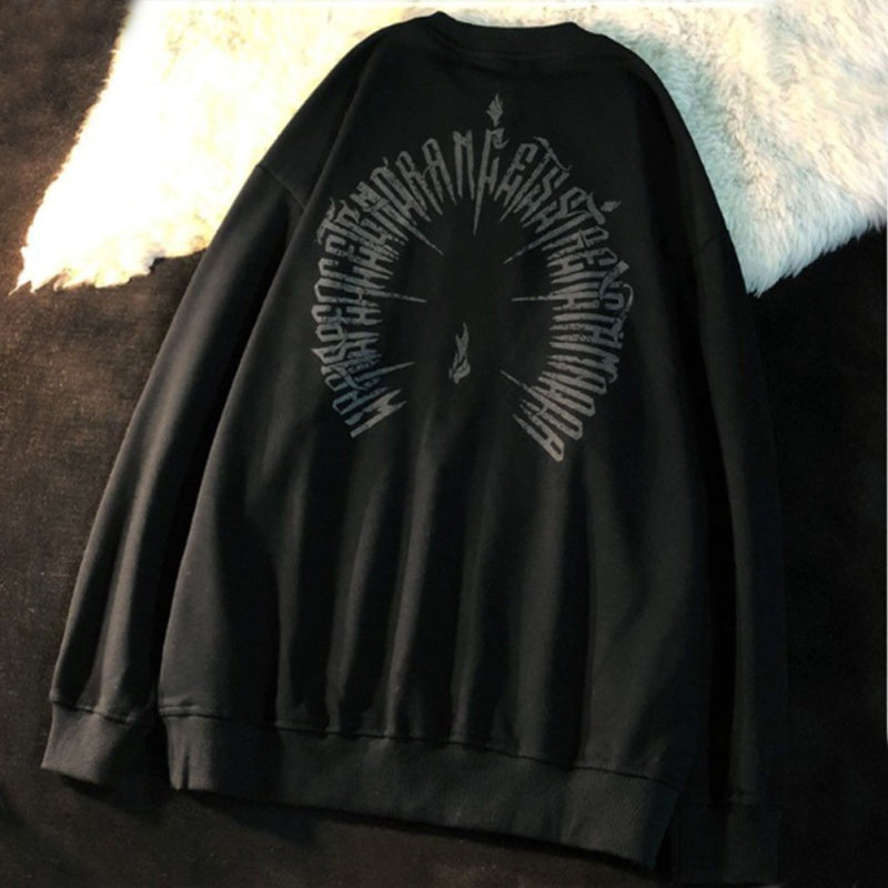 Printed Vintage Crewneck Sweatshirt