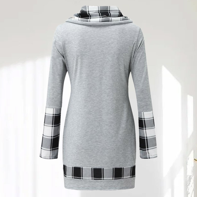 Vintage Plaid Patchwork Dress