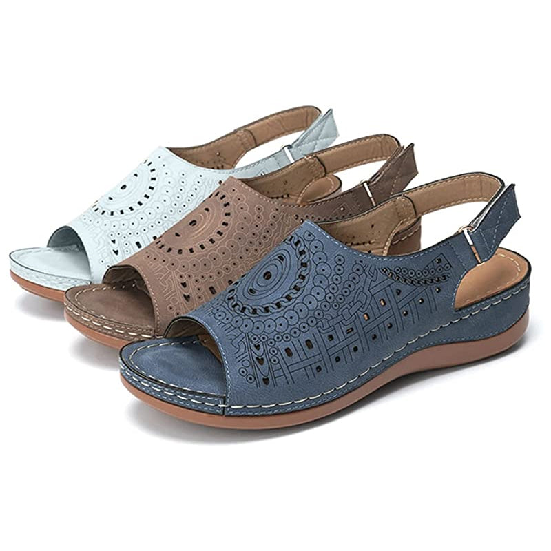 Cutout Fish Mouth Sandals