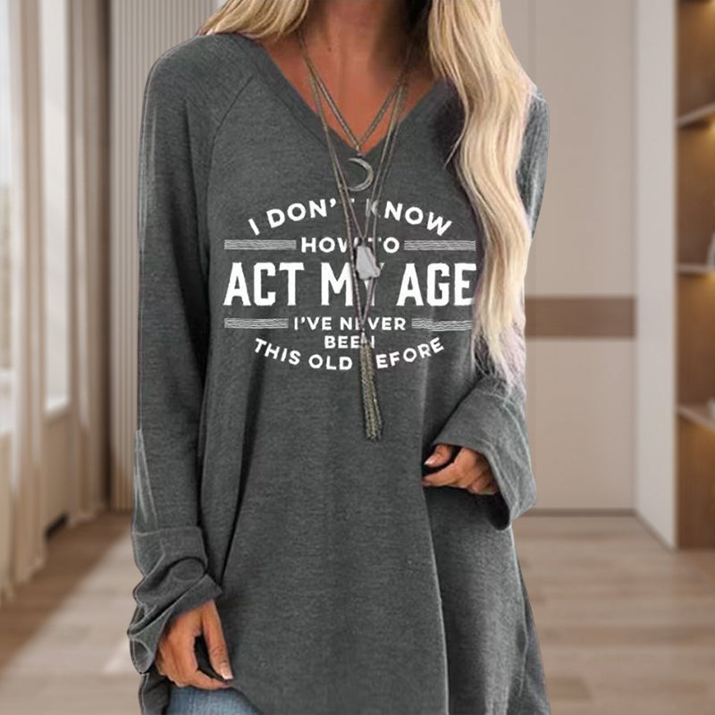 Funny Printed Long Sleeve T-Shirt
