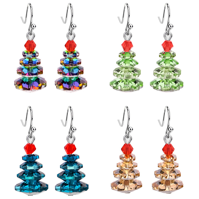 Christmas tree earrings