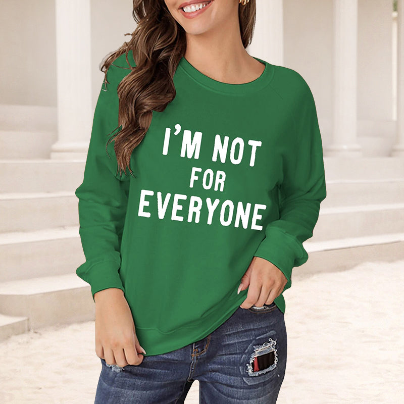 Loose Crew Neck Long Sleeve T-Shirt